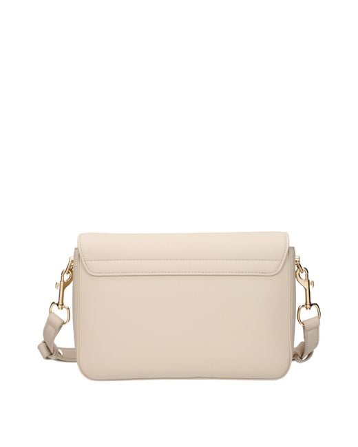 Love Moschino Natural Crossbody Bags Polyurethane/Ivory