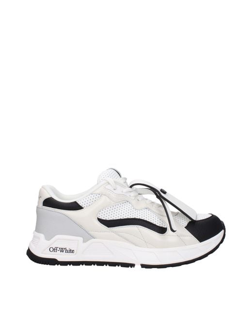 Off-White c/o Virgil Abloh White Sneakers Donna Pelle Bianco/Nero