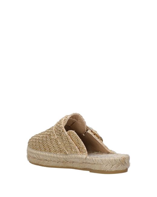Sandales gris Espadrilles en coloris Natural