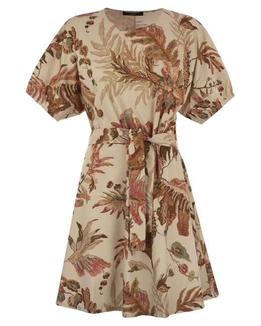 ワンピース Weekend Max Mara GENERO - Printed cotton t-shirt dress Weekend by Maxmara Genero Printed Cotton T Shirt Dress in