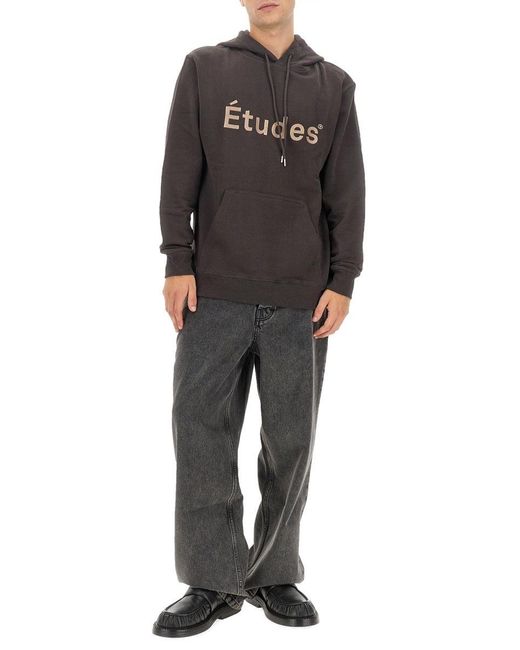 Etudes Studio Gray Sweatshirt With Logo for men
