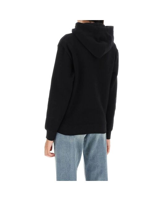 Saint Laurent Sweatshirt Met Capuchon in het Black
