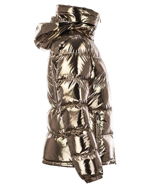 Moncler Douros Hooded Down Jacket in het Gray
