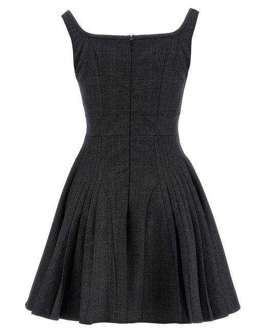 Giovanni bedin Black Pleated Dress