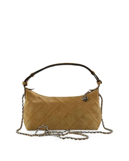 Tory Burch Metallic Fleming Quilted Mini Crossbody Bag