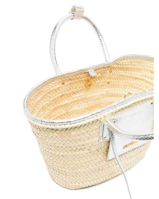 Jacquemus White Le Panier Soli Basket Bag