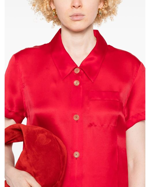Khaite Red Effy Maxikleid