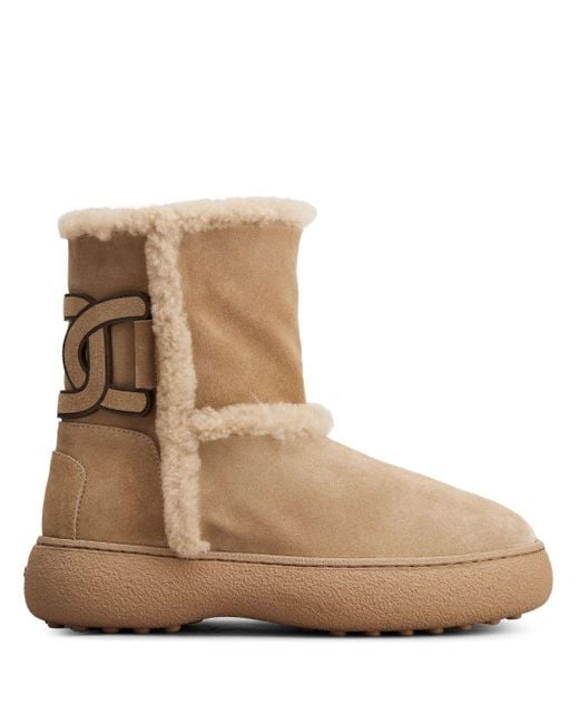 Tod's Laarzen Met Logopatch in het Natural
