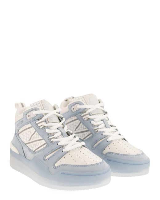 Moncler White Pivot High Sneakers