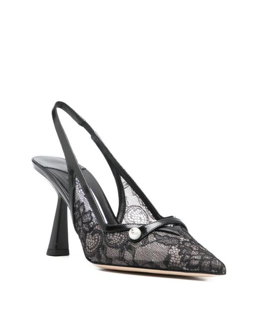 Jimmy Choo White Amita Patent Leather Pumps