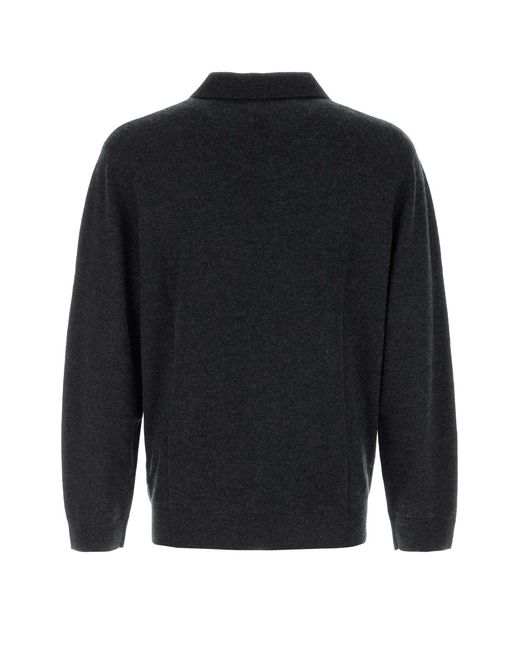 LeKasha Blue Midnight Cashmere Gibson Sweater