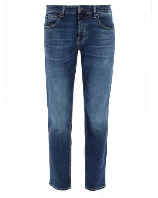 Boss Blue Maine Regular-Fit Jeans for men