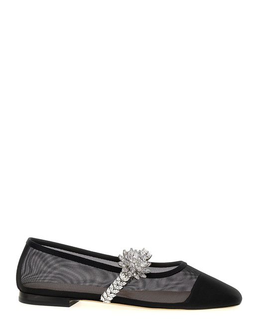 Mach & Mach Black 'Lotus' Ballet Flats for men