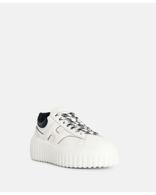 Hogan White H Stripes