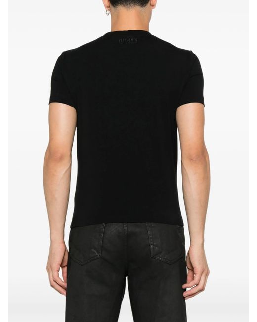 Vetements Black Logo Fitted T Shirt