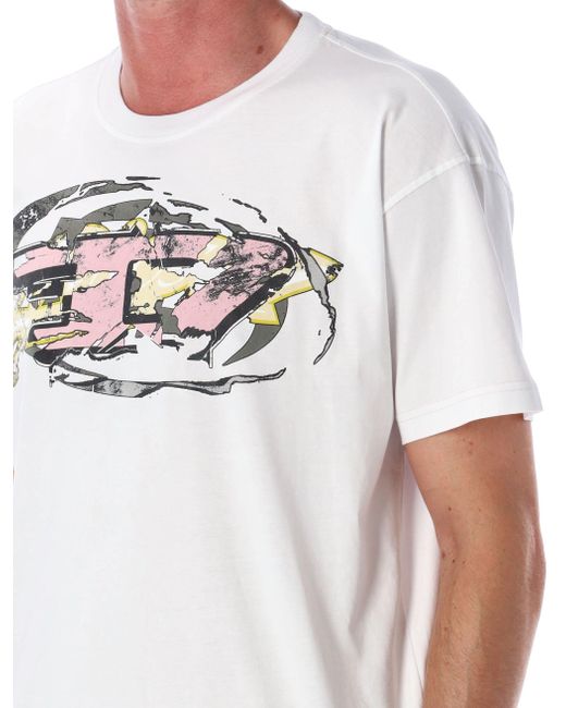 T-shirts et polos blancs DIESEL pour homme en coloris White