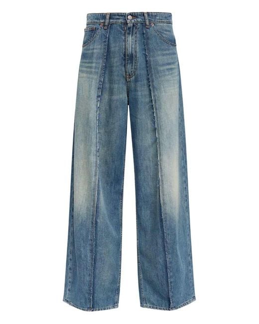 MM6 by Maison Margiela Blue Jeans With Inserts for men