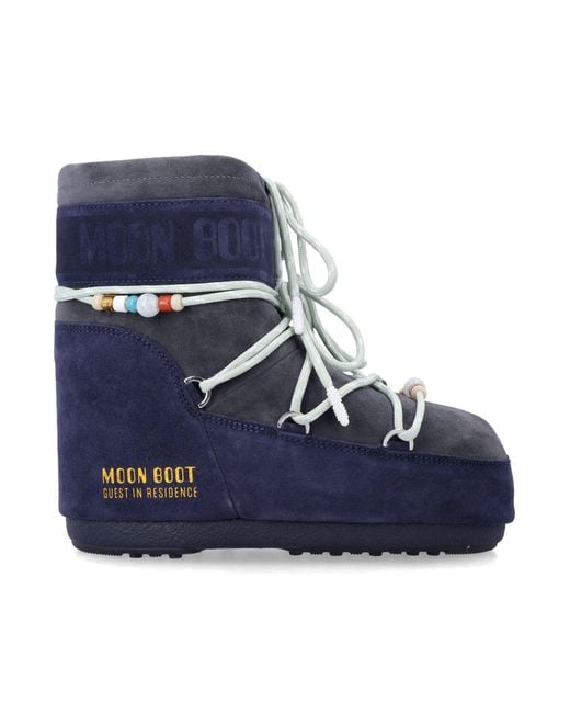 Moon Boot Flache -Schuhe in Blue für Herren