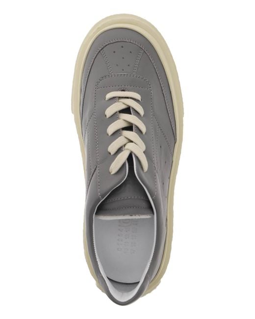 MM6 by Maison Martin Margiela Gray Chunky Sohle Gambetta Sneakers mit