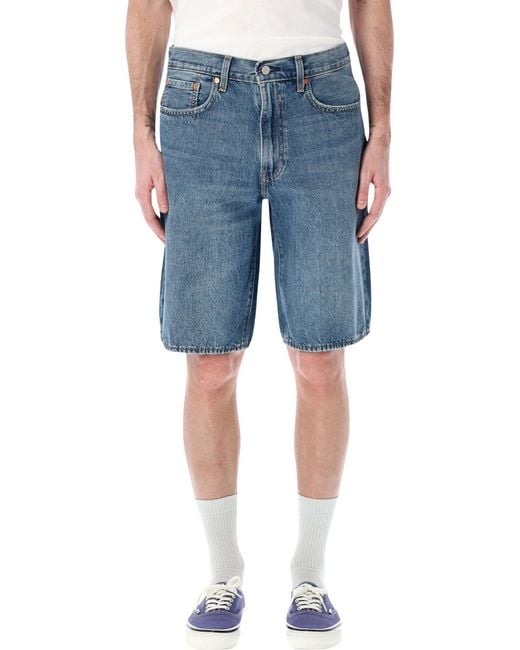 Levi's Blue 478 Baggy Denim Shorts for men
