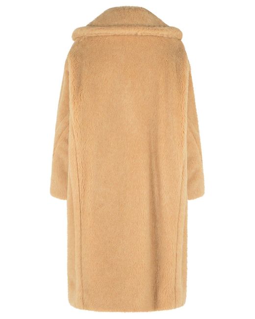 Max Mara Natural 'Teddy Bear Icon Coat' Alpaca And Wool Coat