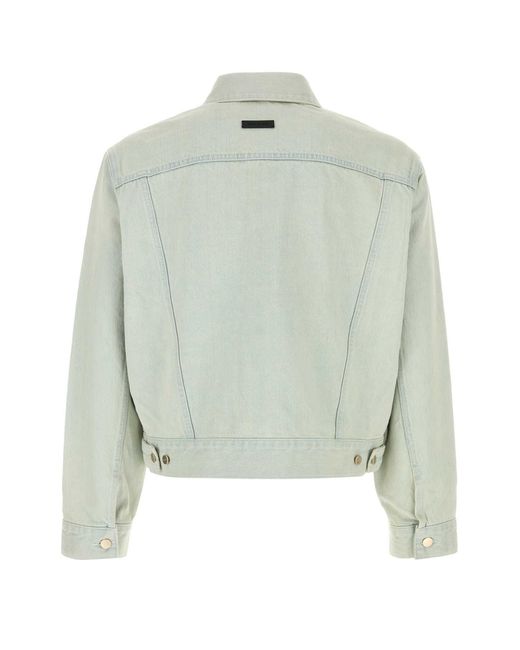 Fear Of God Green Denim Jacket for men