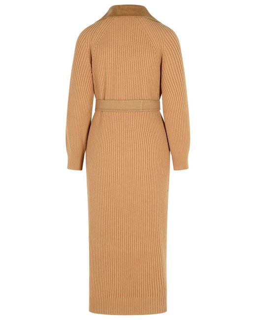Max Mara Natural 'Berard 1234' Camel Wrap Coat