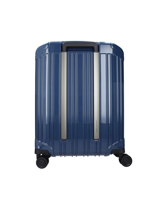 Piquadro Blue Trolley Cabin 31L Uomo Policarbonato Blu for men