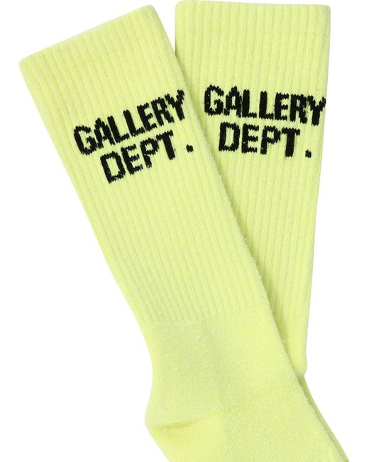 GALLERY DEPT. "crew" Socks in het Yellow voor heren