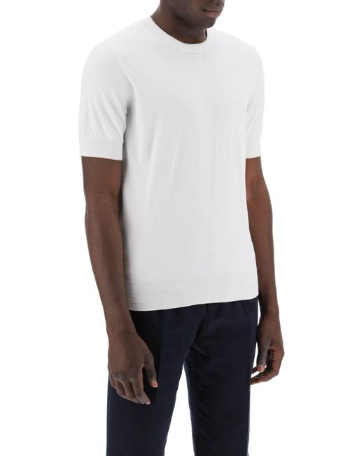 Brunello Cucinelli Katoenen Garen T -shirt Voor Mannen in het White voor heren