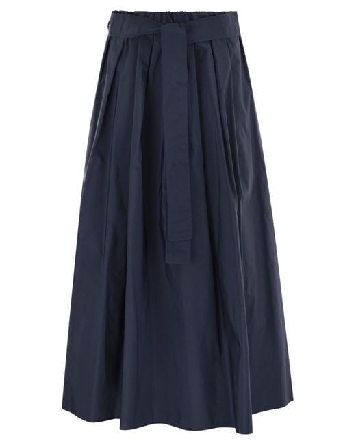 Week-end max mara zarda large jupe en taffetas Weekend by Maxmara en coloris Blue