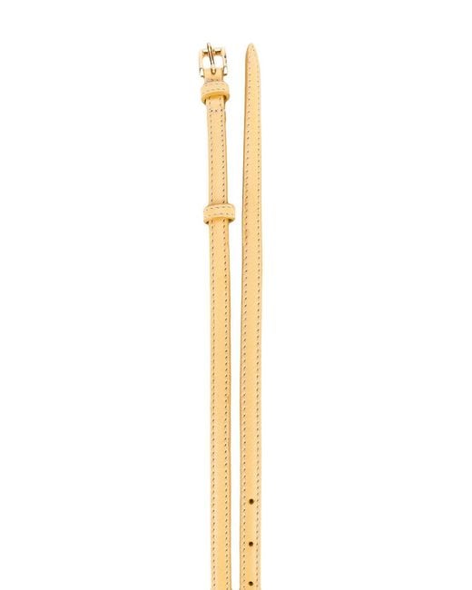 Prada Natural Logo Buckle Belt