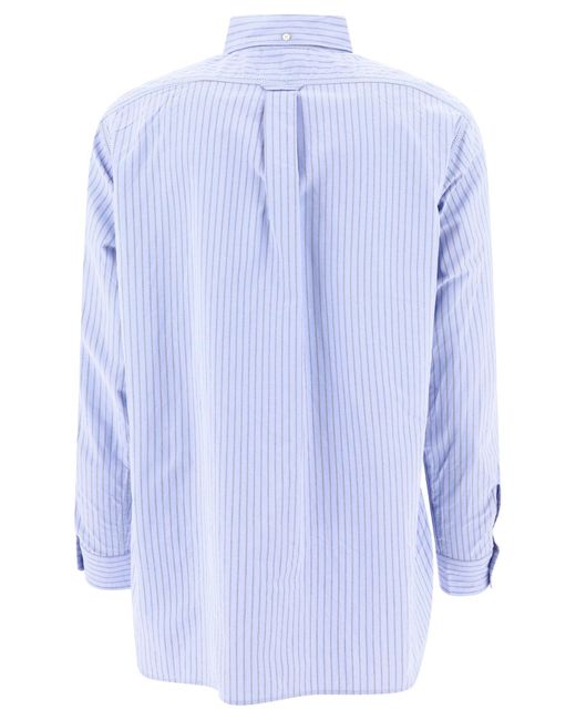 Chemise à rayures "vent" Nanamica pour homme en coloris Blue