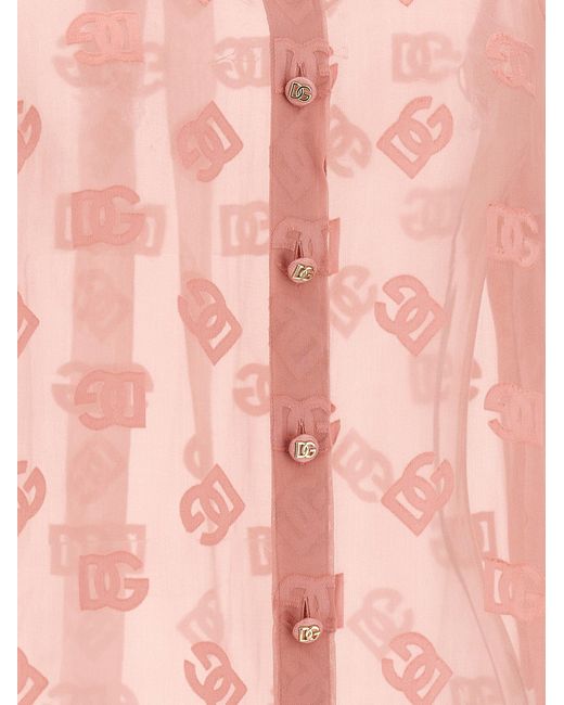 Camisa de logotipo de Dolce & Gabbana de color Pink
