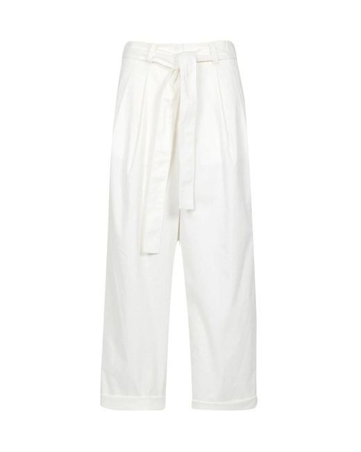 MSGM White Trousers