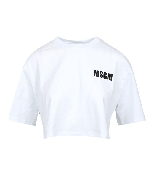 MSGM T Shirts En Polos Wit in het White
