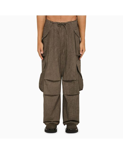 Entire studios Brunette Cotton Cargo Trousers in Green for Men | Lyst