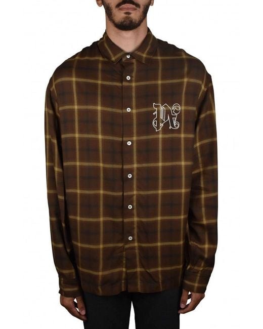 Palm Angels Brown Shirt for men