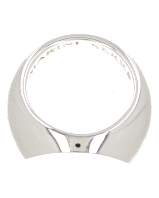 MARINE SERRE Gray "Moon" Ring