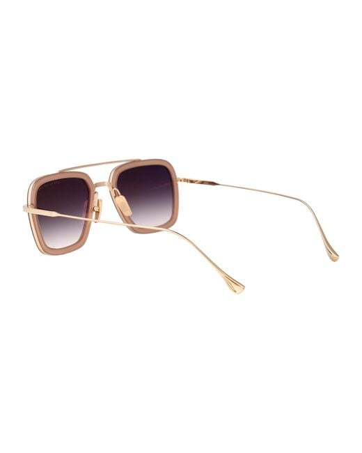 Dita Eyewear Blue Aviator Sunglasses 7806 U Gld Pnk Gld Pnk