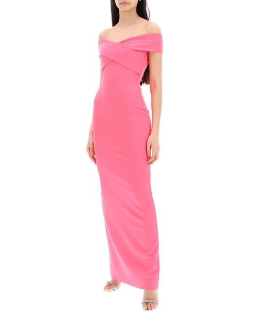 Solace London Pink Trost London Maxi Kleid ines mit