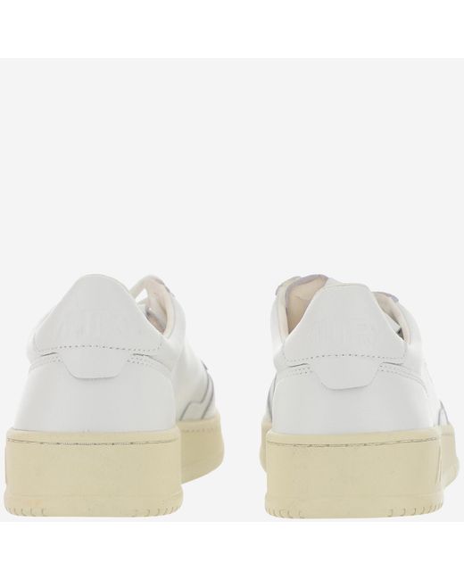 Autry White Sneakers Medalist Low Leather