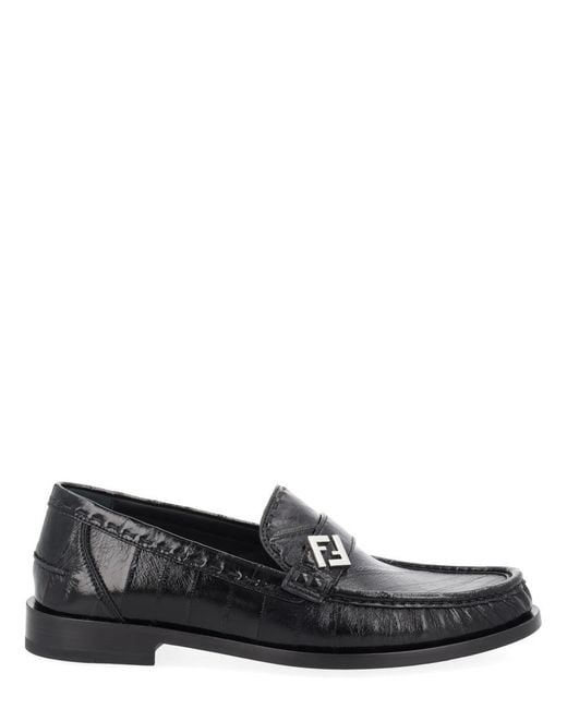 Fendi Gray Mocassino "Missina"