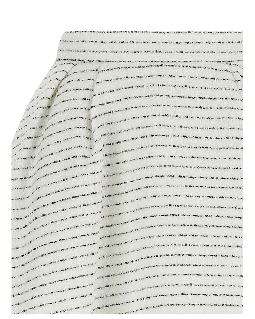 Alessandra Rich Tweed Rok in het White