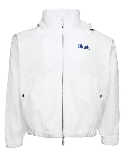 Rhude White Palm Track Jacket