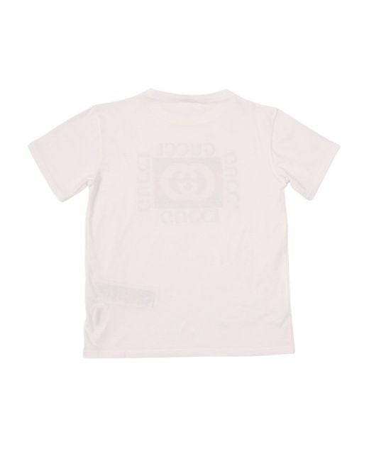 Gucci White J S/S T Shirt Ctn Jersey