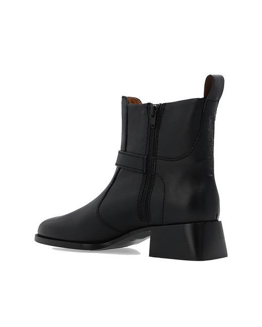 See By Chloé Black Lory Leather Ankle Boots