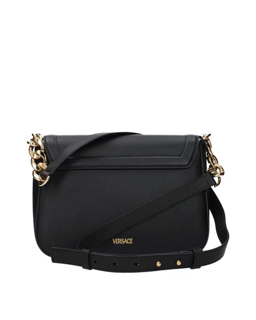 Versace Black Crossbody Bag Leather
