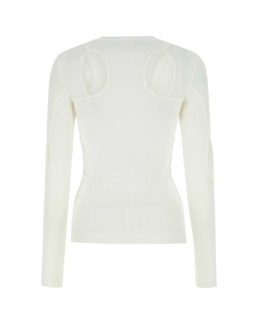 Givenchy White Stretch Nylon Top