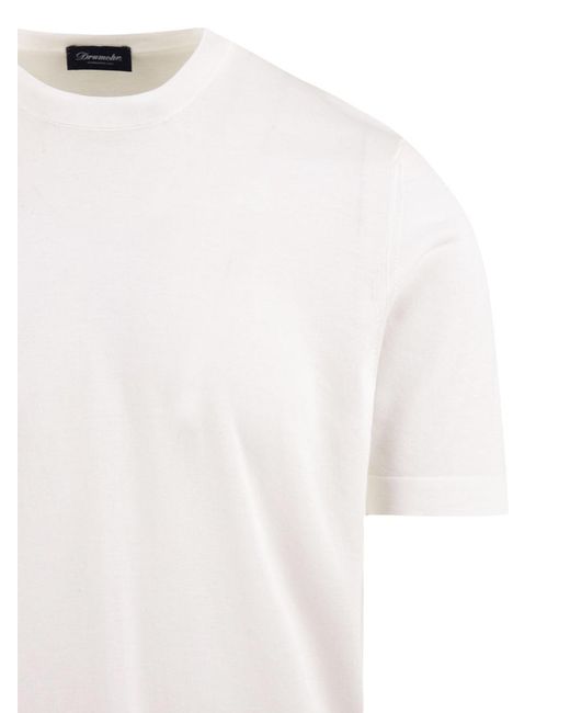 Drumohr White T Shirts And Polos for men